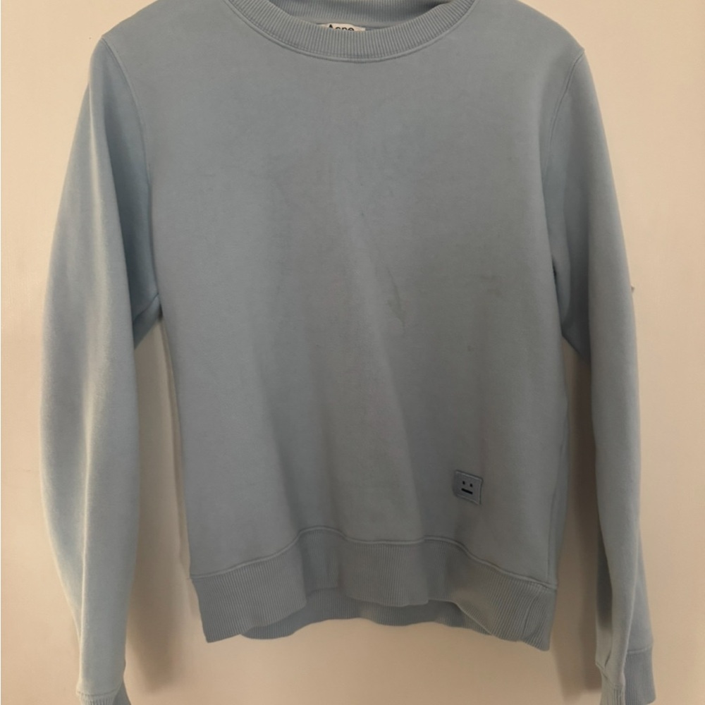 Acne Light Blue Crewneck Sweatshirt